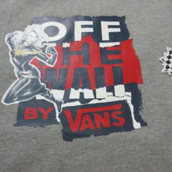 COPY - Vans x Marvel Women's Captain Marvel Pullover Crew-neck Logo Sweatshirt … - Picture 3 of 5